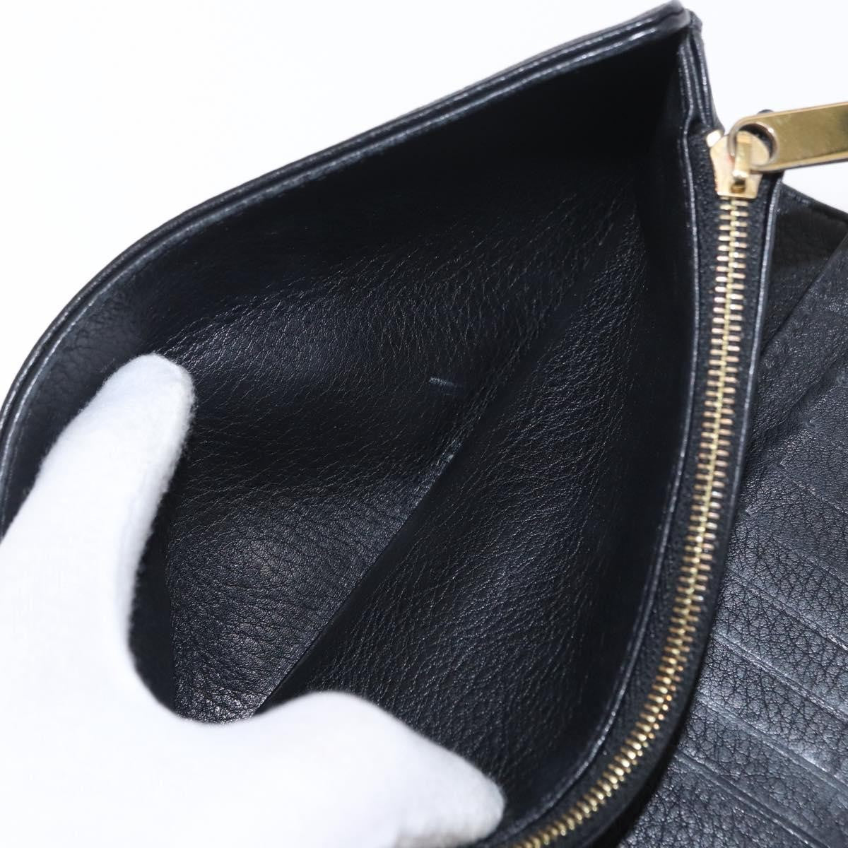 Louis Vuitton Amelia Wallet Mahina Leather Black Leather Wallets Accessory (Pre-Owned)