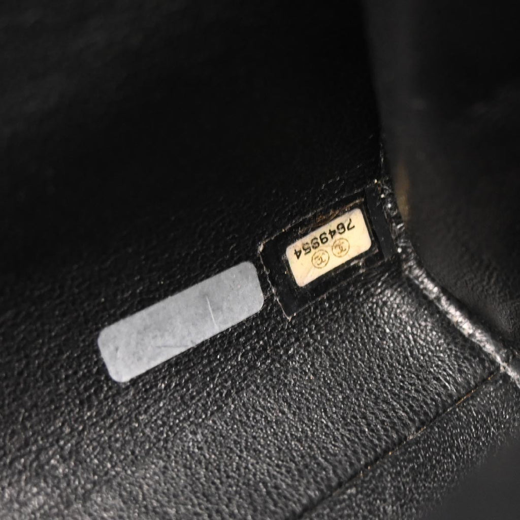 Chanel Chocolate Bar Mademoiselle Lock Chain Bag Quilted Velvet Black Velvet Shoulder Bag Bag (Pre-Owned)