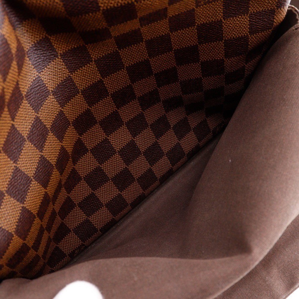 Louis Vuitton Naviglio Handbag Damier Brown Canvas Shoulder Bag Bag (Pre-Owned)