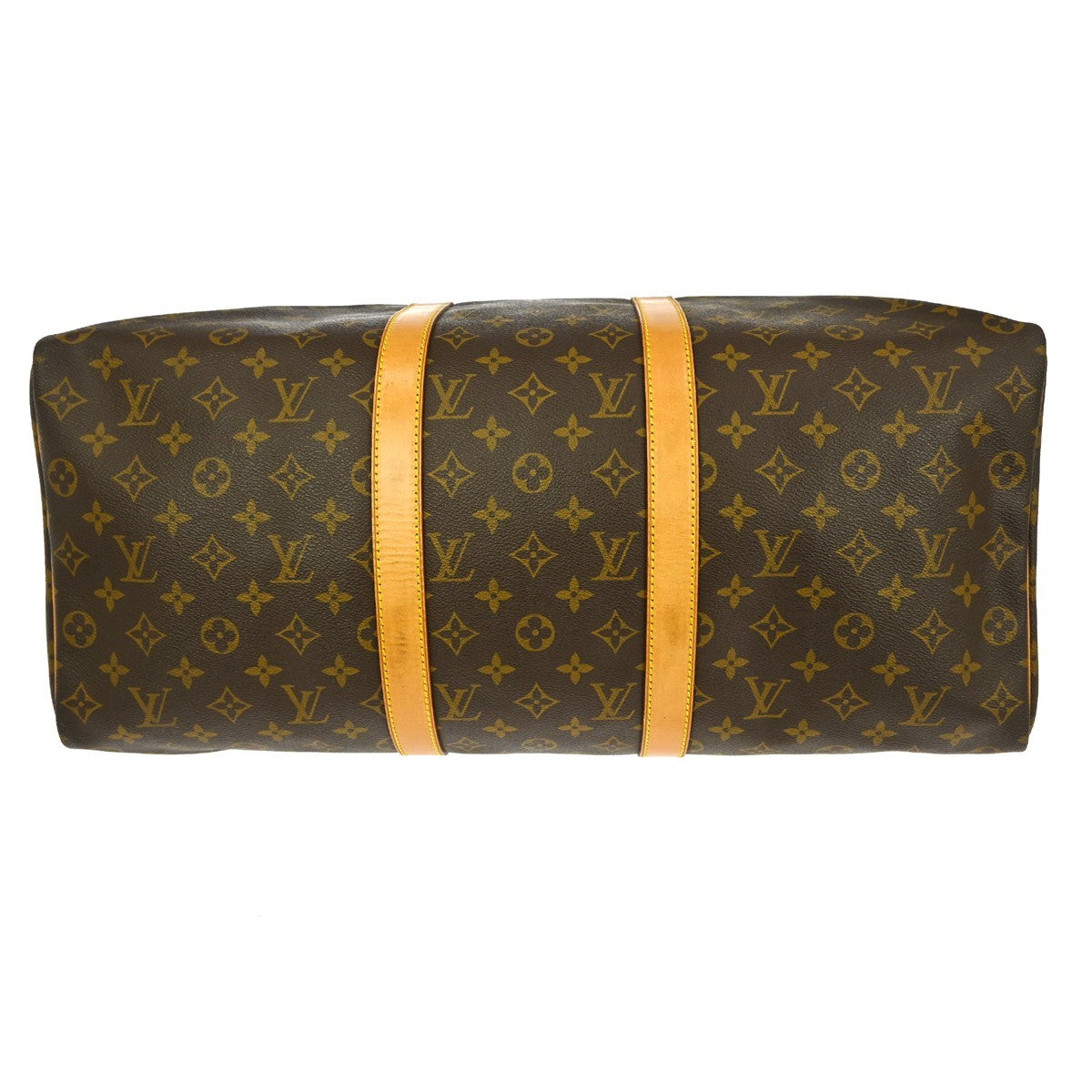 Louis Vuitton Keepall Bag Monogram Canvas Brown Canvas Travel Bag Bag (Pre-Owned)
