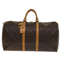 Louis Vuitton Keepall Bag Monogram Canvas Brown Canvas Travel Bag Bag (Pre-Owned)