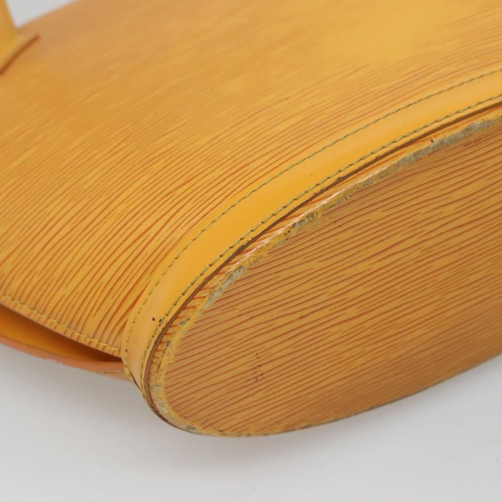 Louis Vuitton Saint Jacques Handbag Epi Leather Yellow Leather Shoulder Bag Bag (Pre-Owned)