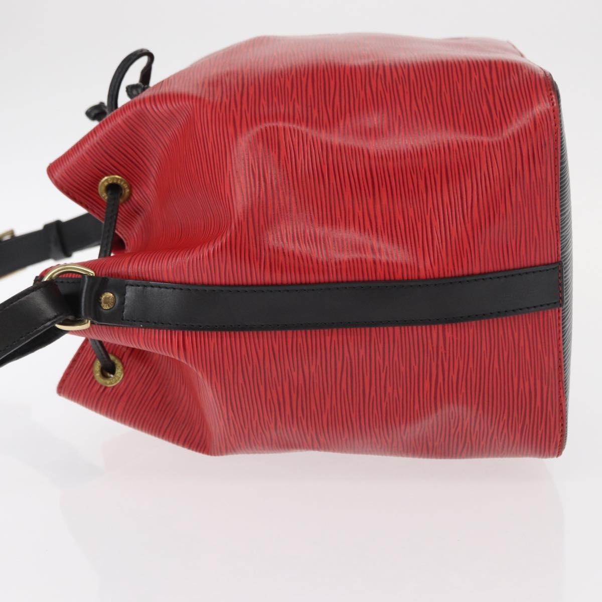 Louis Vuitton Bicolor Petit Noe Handbag Epi Leather Red Leather Shoulder Bag Bag (Pre-Owned)