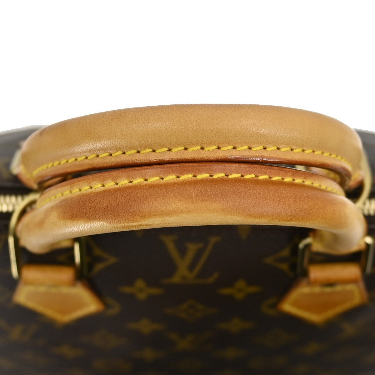 Louis Vuitton Alma Handbag Monogram Canvas Brown Canvas Handbag (Pre-Owned)