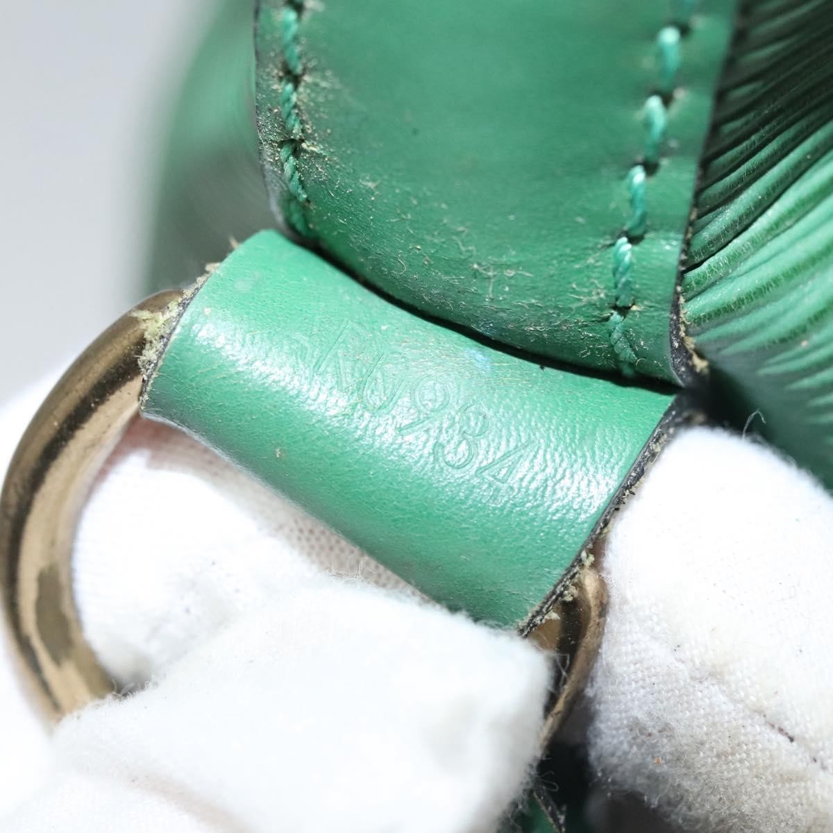 Louis Vuitton Petit Noe Handbag Epi Leather Green Leather Shoulder Bag Bag (Pre-Owned)