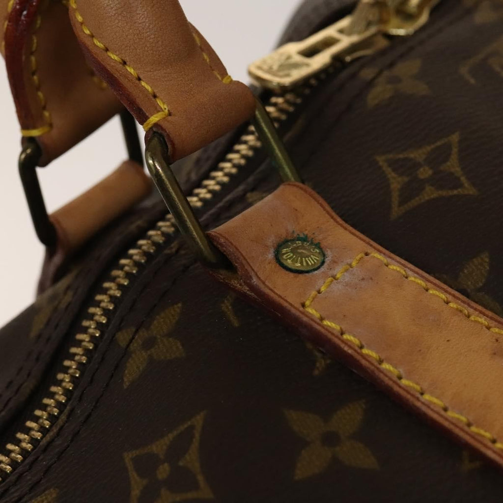 Louis Vuitton Keepall Bag Monogram Canvas Brown Canvas Bag (Pre-Owned)