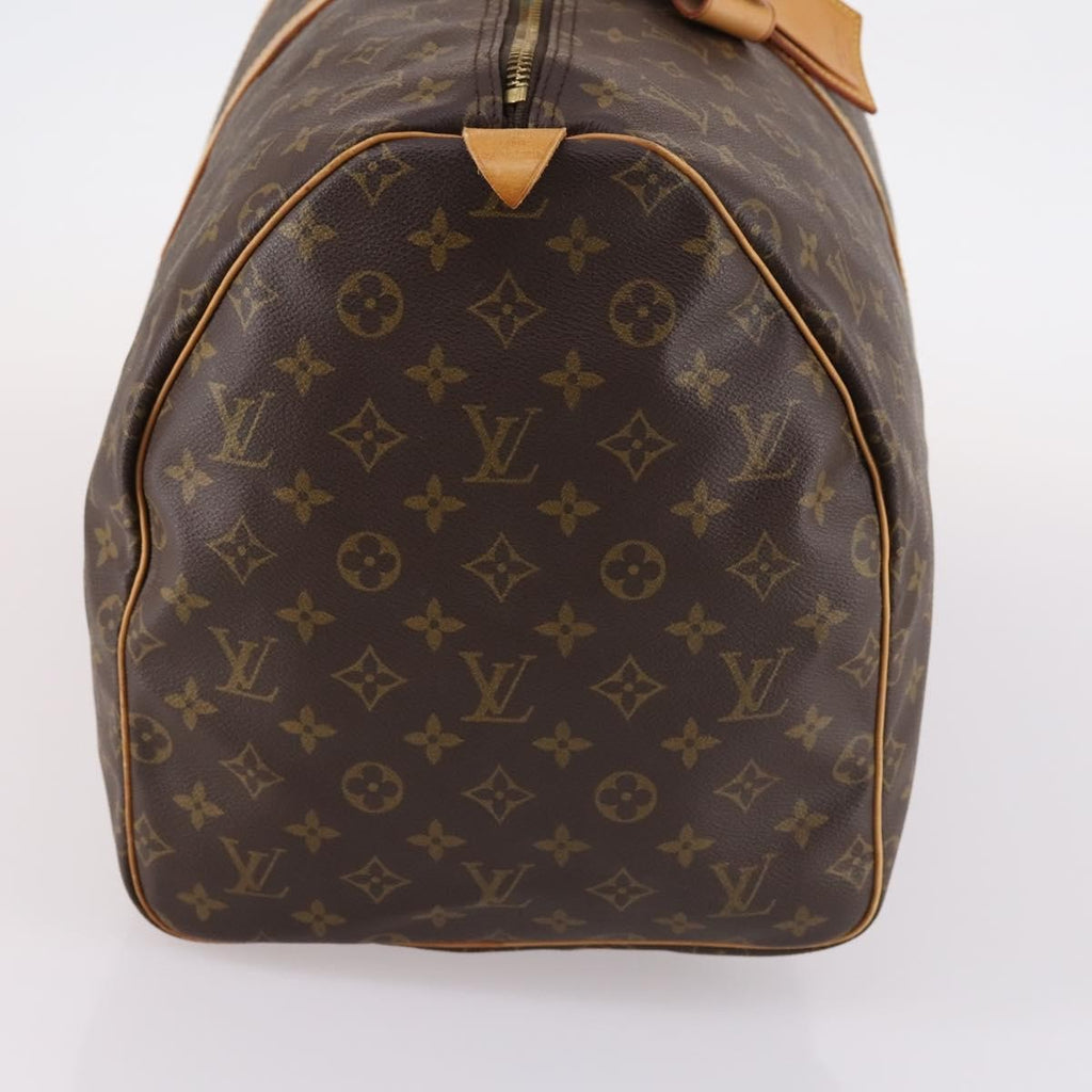 Louis Vuitton Keepall Bag Monogram Canvas Brown Canvas Travel Bag Bag (Pre-Owned)