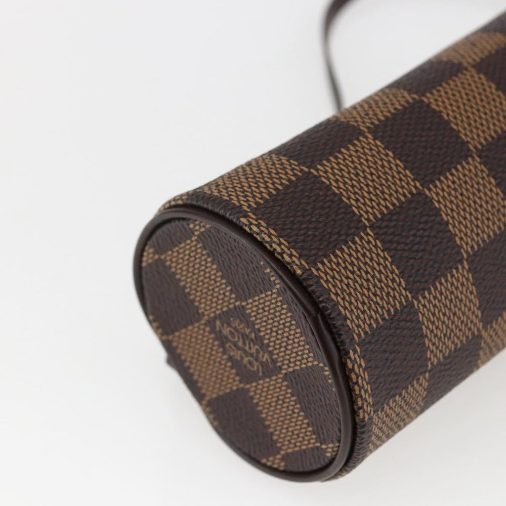 Louis Vuitton Papillon Pochette Damier Brown Canvas Clutche & Pouche Bag (Pre-Owned)