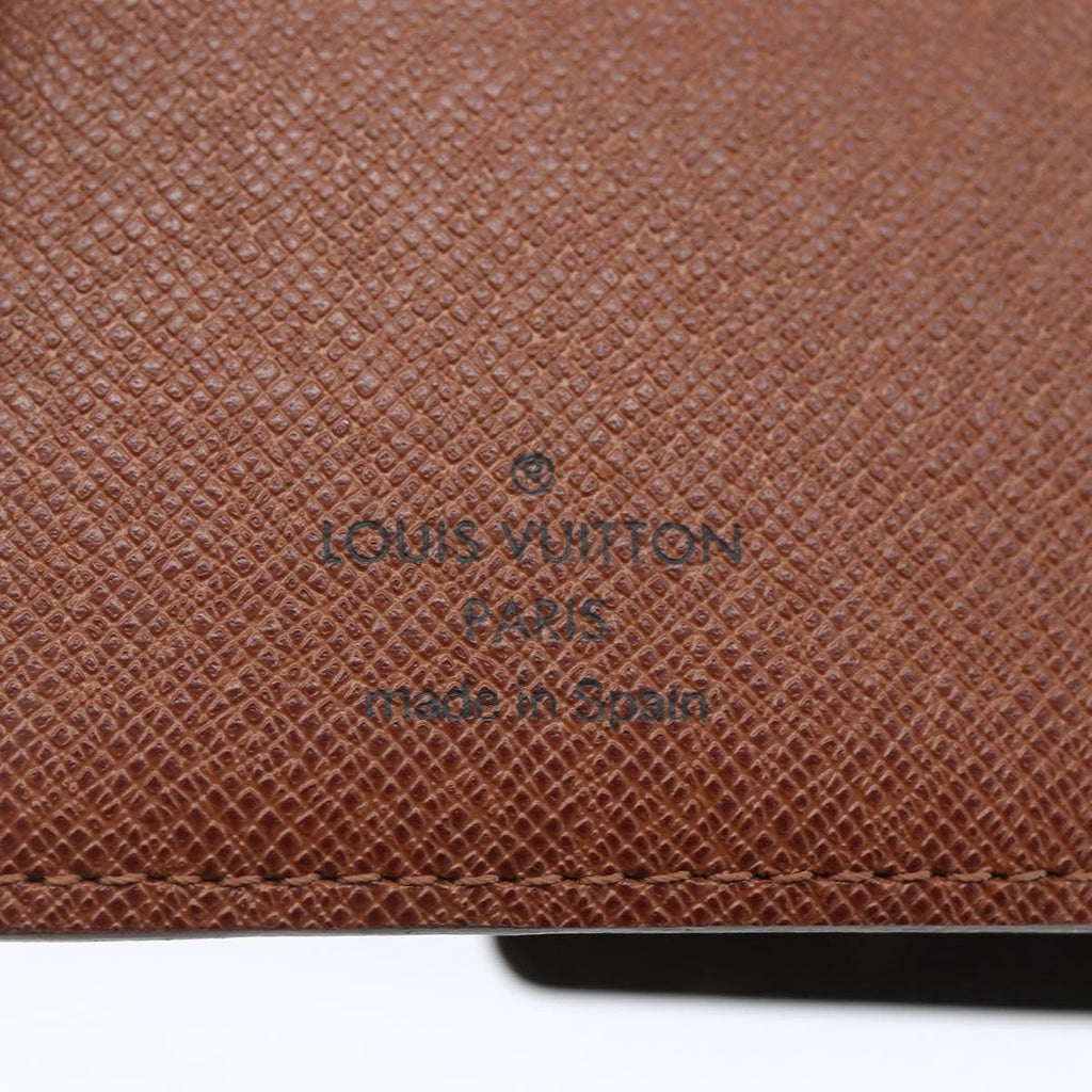 Louis Vuitton Agenda Cover Monogram Panda Brown Canvas Wallets Accessory (Pre-Owned)
