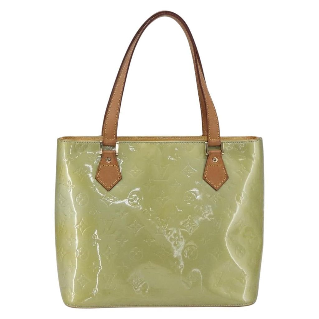 Louis Vuitton Houston Handbag Monogram Vernis Green Patent_Leather Tote Bag Bag (Pre-Owned)