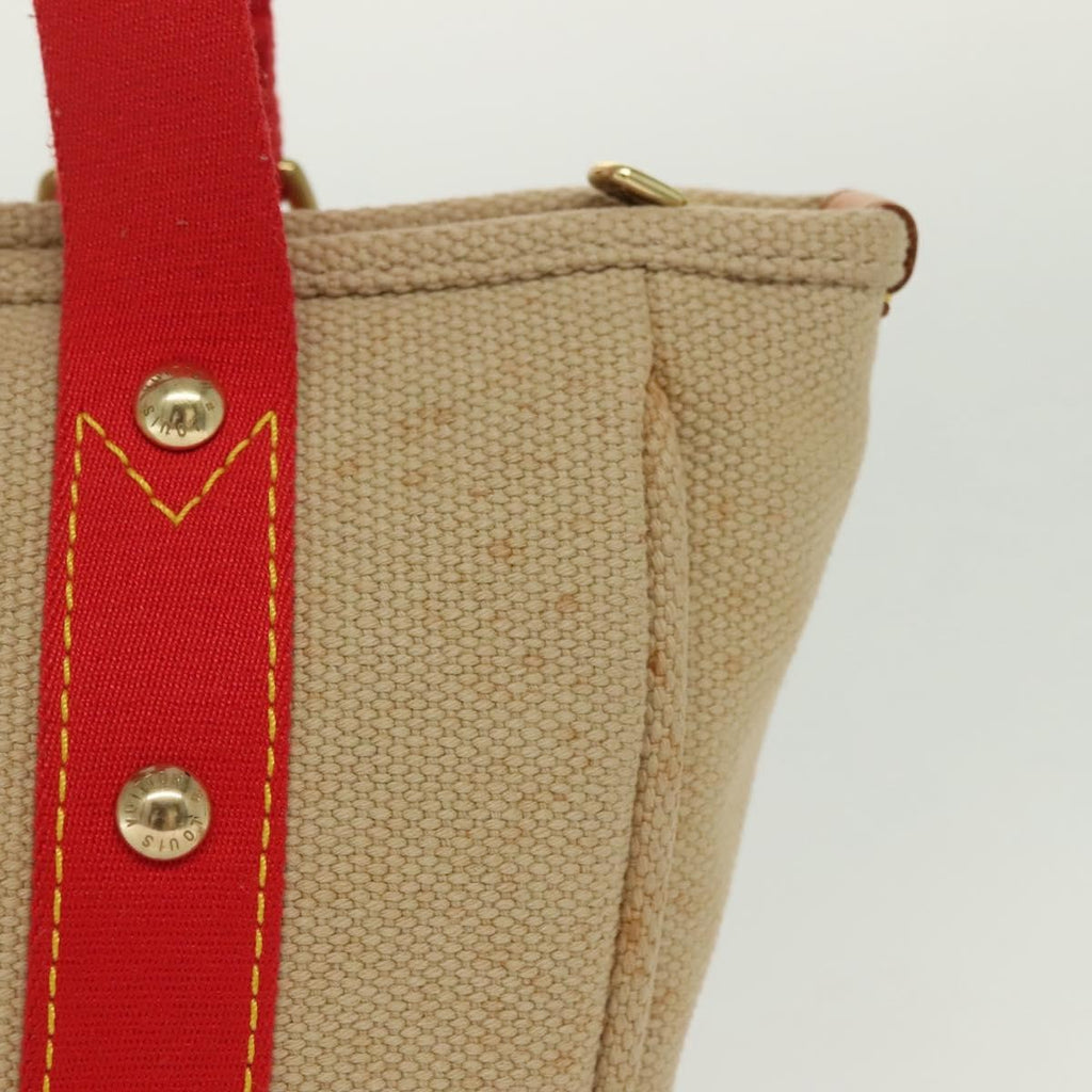 Louis Vuitton Antigua Tote Canvas Beige Canvas Tote Bag Bag (Pre-Owned)