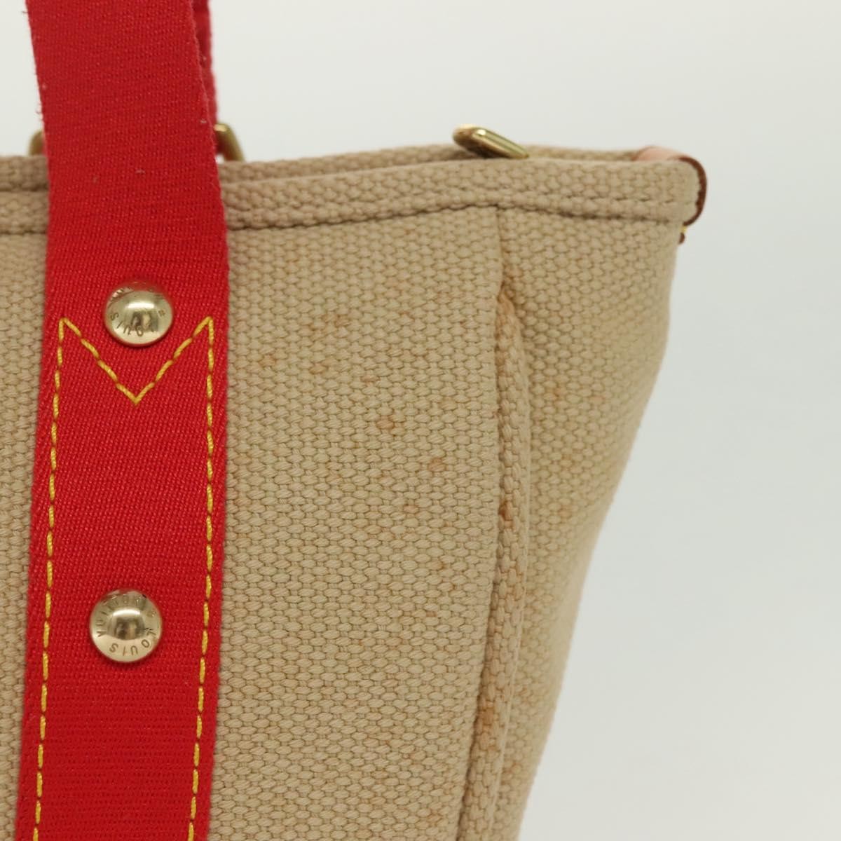 Louis Vuitton Antigua Tote Canvas Beige Canvas Tote Bag Bag (Pre-Owned)