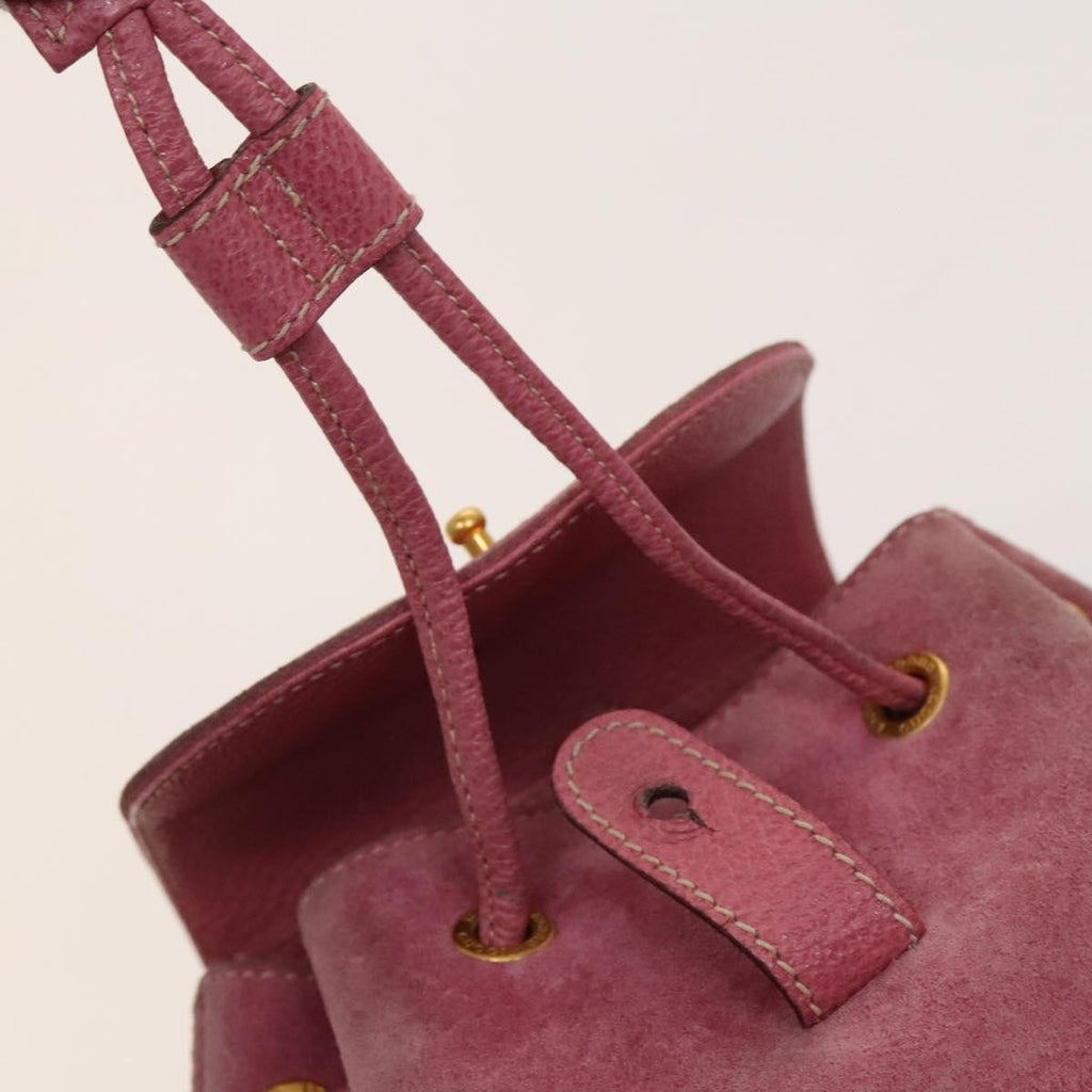 Gucci Gucci Bamboo Backpack Daim Pink Suede Backpack Bag (Pre-Owned)