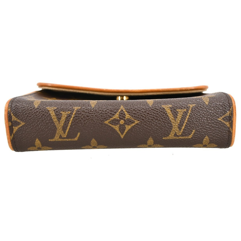 Louis Vuitton Florentine Pochette Monogram Canvas Brown Canvas Clutche & Pouche Bag (Pre-Owned)