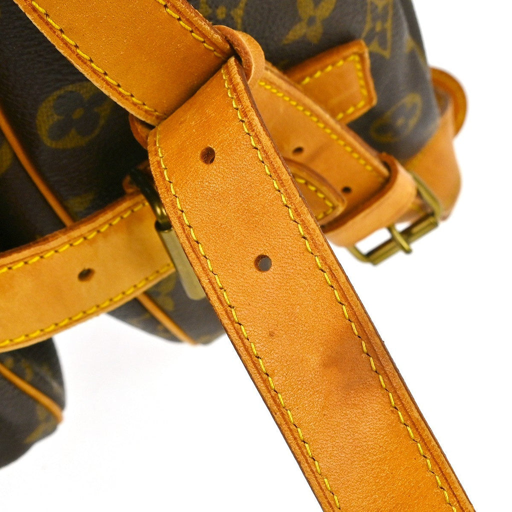 Louis Vuitton Saumur Handbag Monogram Canvas Brown Canvas Shoulder Bag Bag (Pre-Owned)