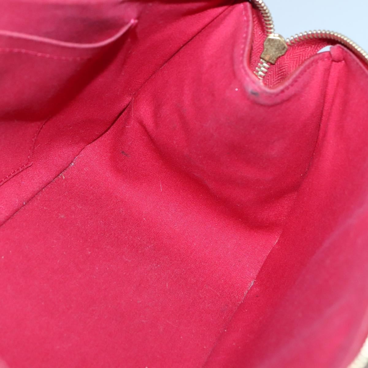 Louis Vuitton Rosewood Avenue Handbag Monogram Vernis Red Patent_Leather Handbag (Pre-Owned)