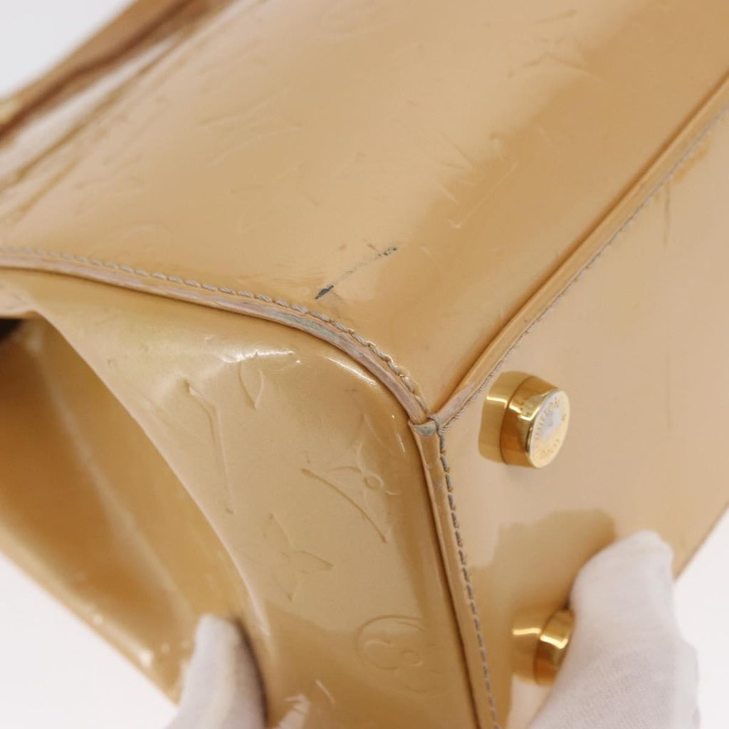 Louis Vuitton Blair Monogram Vernis Beige Patent_Leather Handbag (Pre-Owned)