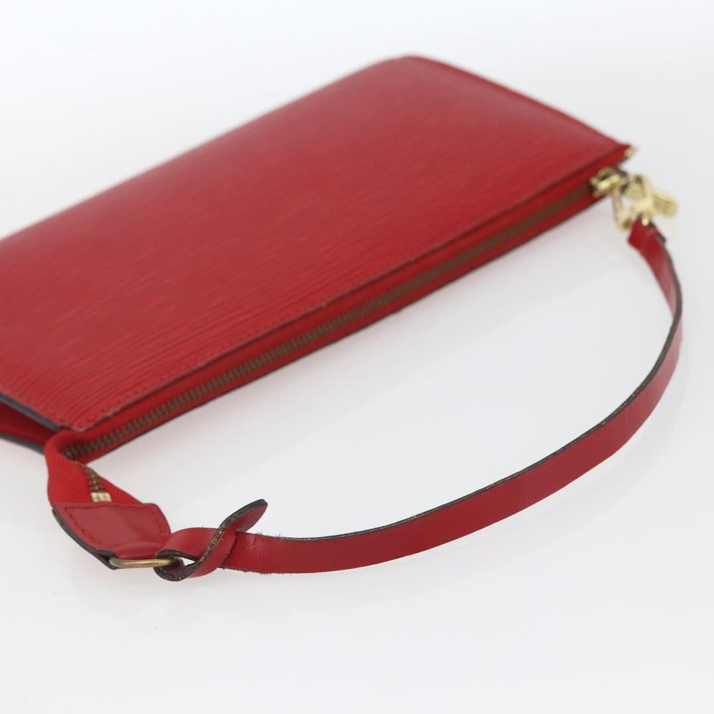 Louis Vuitton Pochette Accessoires Epi Leather Red Leather Clutche & Pouche Bag (Pre-Owned)