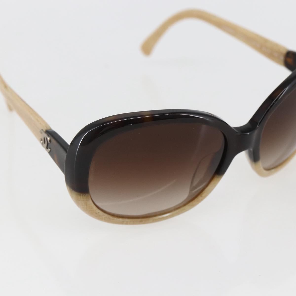 Chanel Logo Cc Sunglasses Plastic Beige Plastic Sunglasse Accessory (Pre-Owned)
