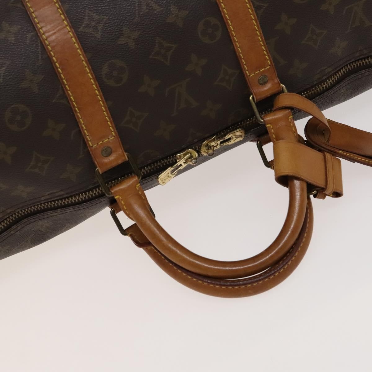 Louis Vuitton Keepall Bag Monogram Canvas Brown Canvas Travel Bag Bag (Pre-Owned)