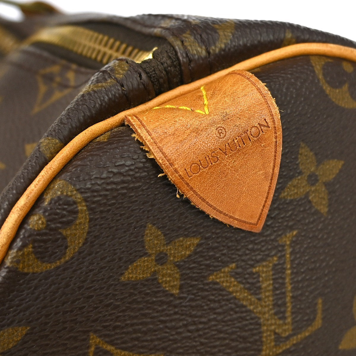 Louis Vuitton Keepall Bag Monogram Canvas Brown Canvas Travel Bag Bag (Pre-Owned)