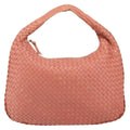 Bottega Veneta Veneta Hobo Intrecciato Nappa Pink Leather Handbag (Pre-Owned)
