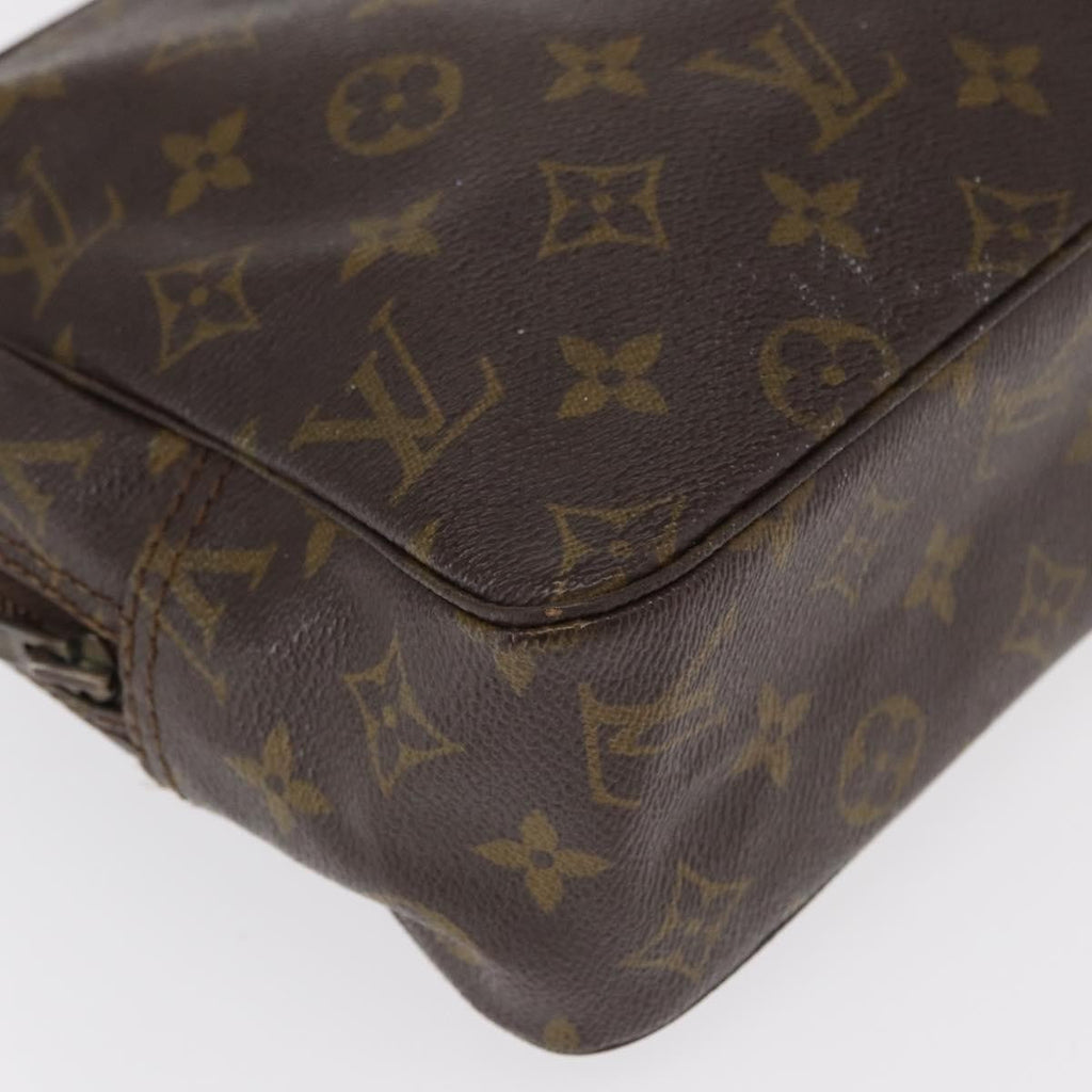 Louis Vuitton Trousse Toiletry Pouch Monogram Canvas Brown Canvas Toiletry Case Accessory (Pre-Owned)