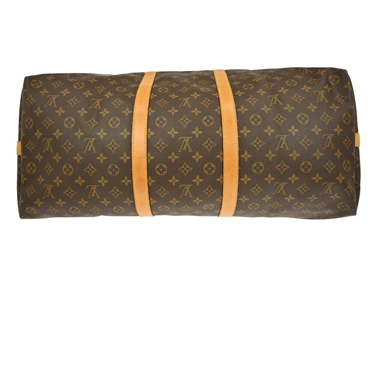 Louis Vuitton Keepall Bandouliere Bag Monogram Canvas Brown Canvas Travel Bag Bag (Pre-Owned)