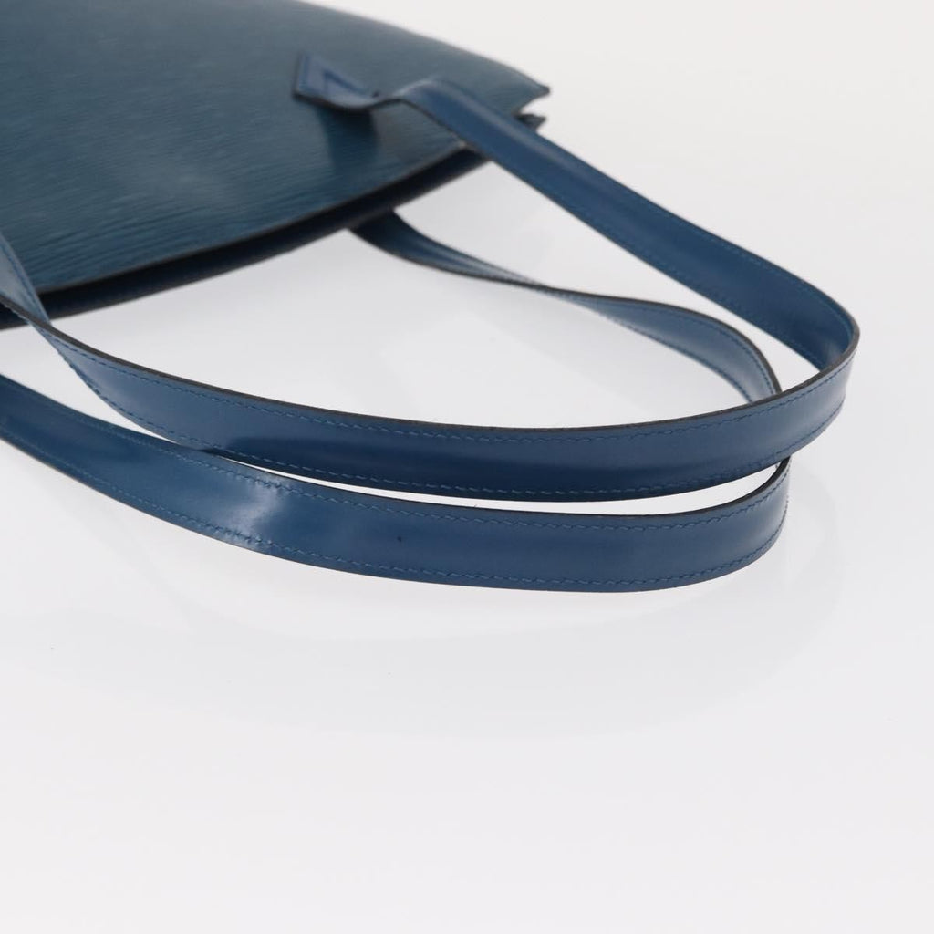 Louis Vuitton Saint Jacques Handbag Epi Leather Blue Leather Shoulder Bag Bag (Pre-Owned)