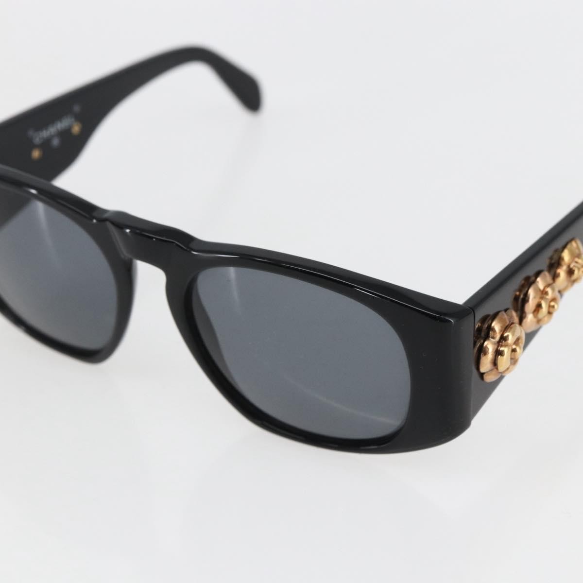 Chanel Camélia Sunglasses Plastic Black Plastic Sunglasse Accessory (Pre-Owned)