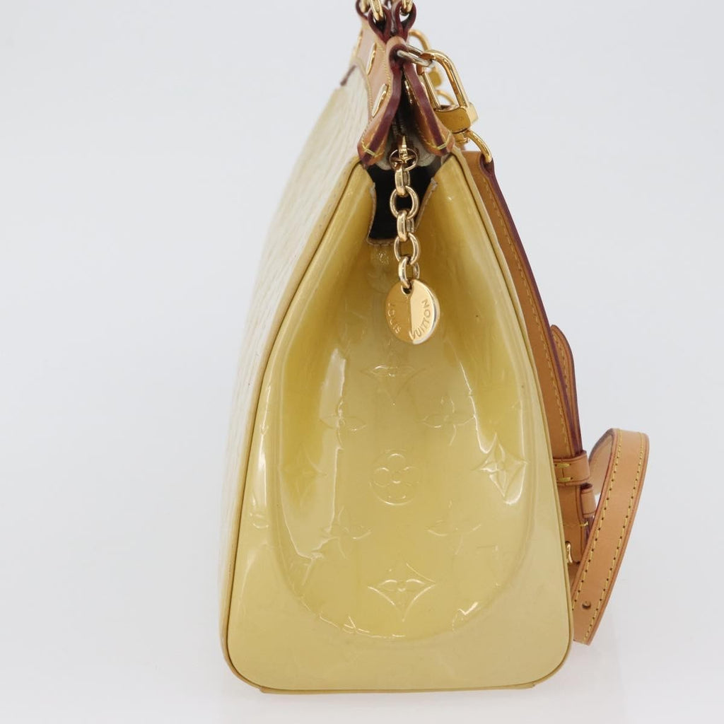 Louis Vuitton Brea Handbag Monogram Vernis Yellow Patent_Leather Handbag (Pre-Owned)