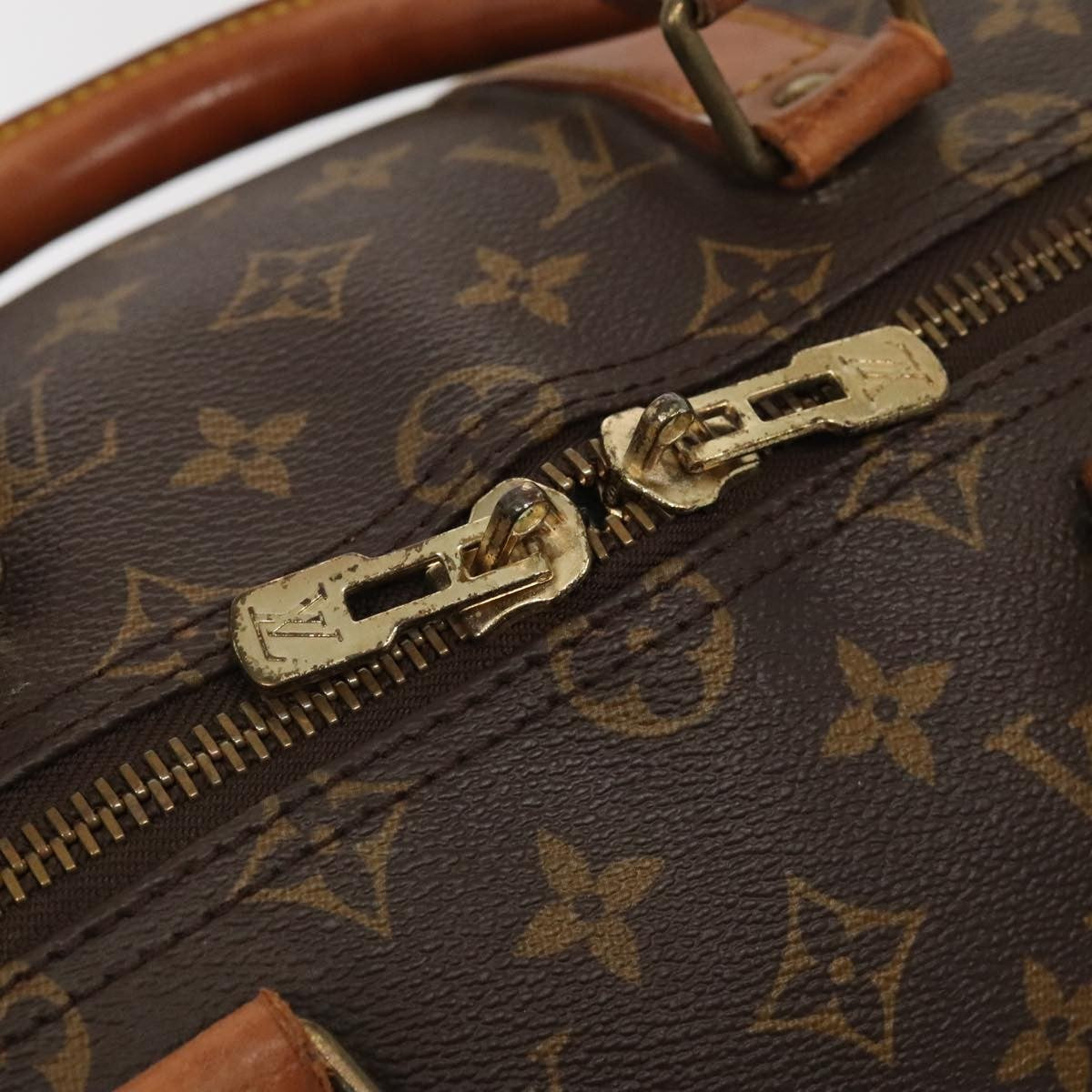 Louis Vuitton Keepall Bag Monogram Canvas Brown Canvas Travel Bag Bag (Pre-Owned)