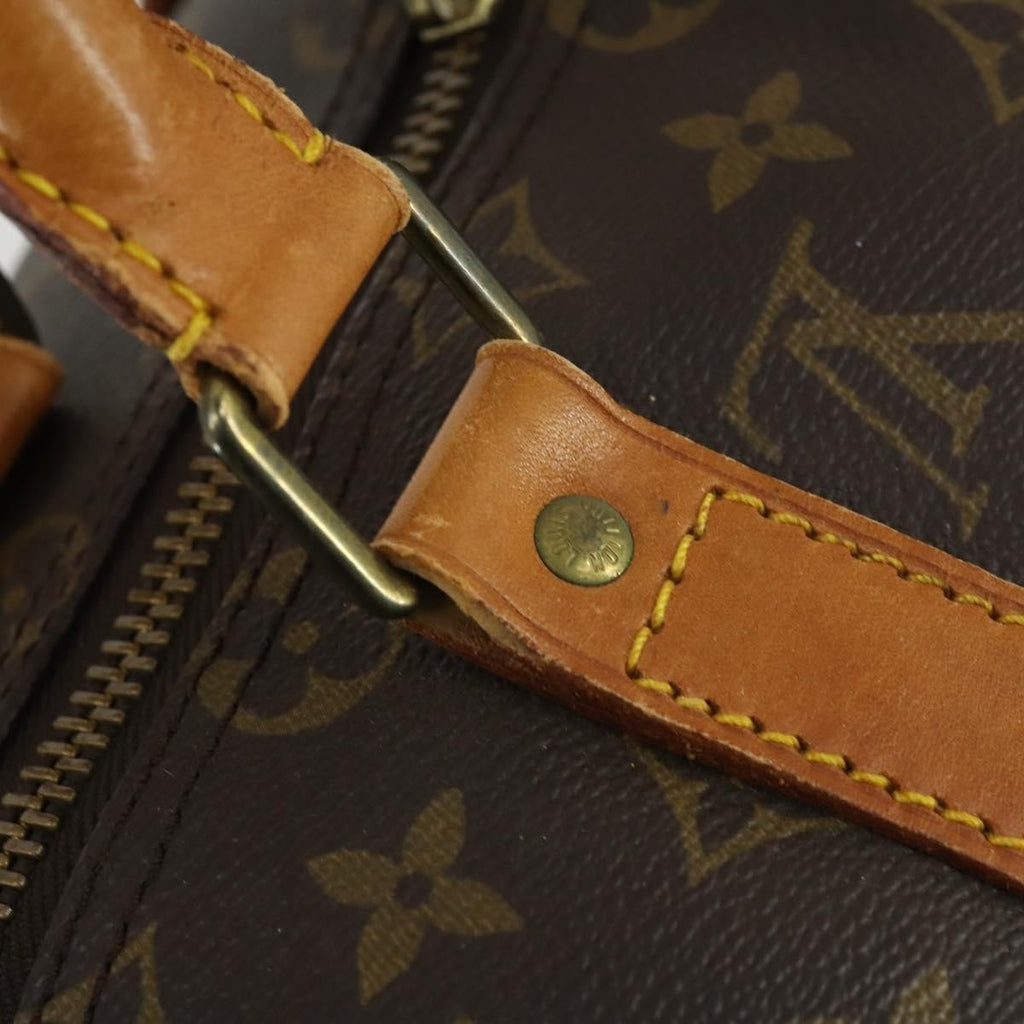Louis Vuitton Keepall Bag Monogram Canvas Brown Canvas Travel Bag Bag (Pre-Owned)