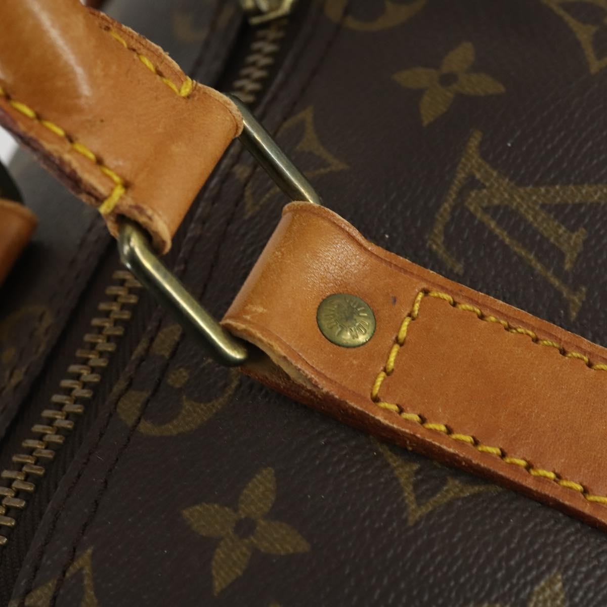 Louis Vuitton Keepall Bag Monogram Canvas Brown Canvas Travel Bag Bag (Pre-Owned)