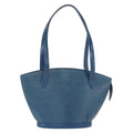 Louis Vuitton Saint Jacques Handbag Epi Leather Blue Leather Shoulder Bag Bag (Pre-Owned)