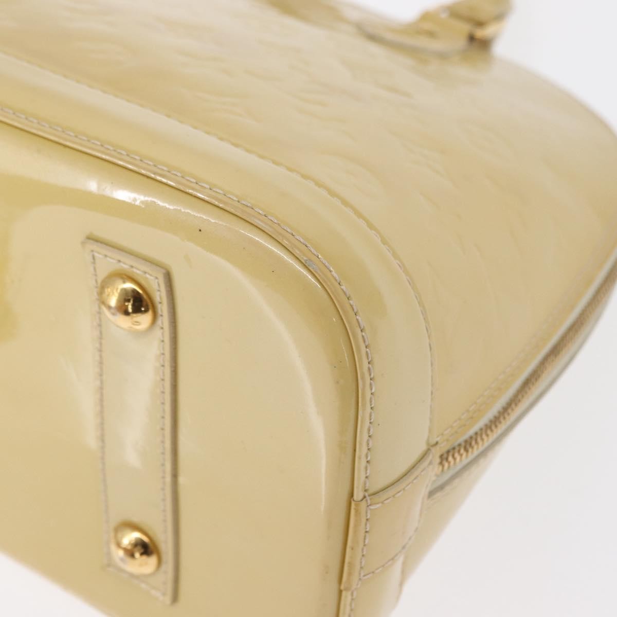 Louis Vuitton Alma Handbag Patent Leather Beige Patent_Leather Handbag (Pre-Owned)