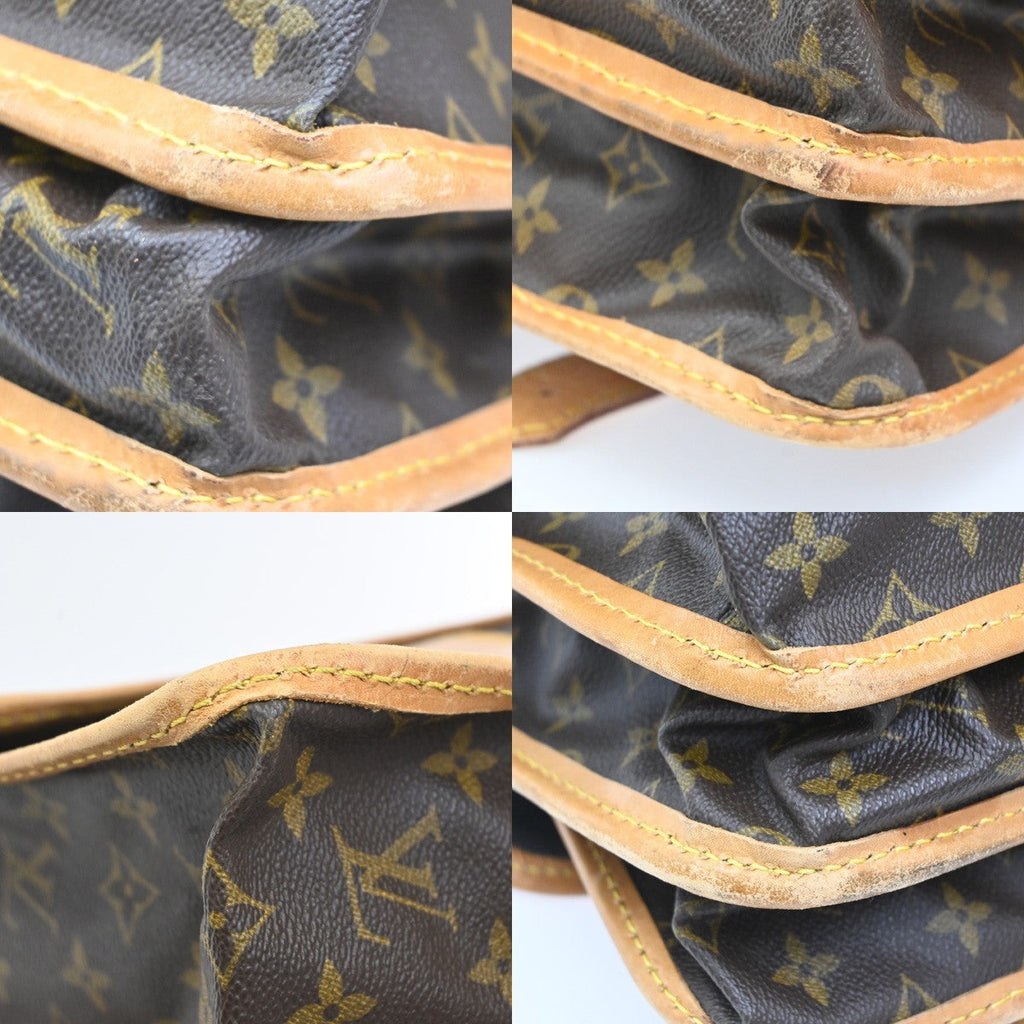 Louis Vuitton Sac Chasse Hunting Bag Monogram Canvas Brown Canvas Briefcase Bag (Pre-Owned)