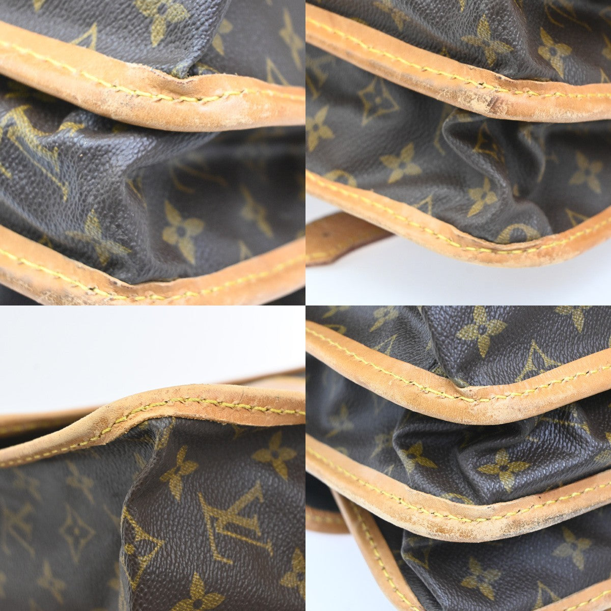 Louis Vuitton Sac Chasse Hunting Bag Monogram Canvas Brown Canvas Briefcase Bag (Pre-Owned)