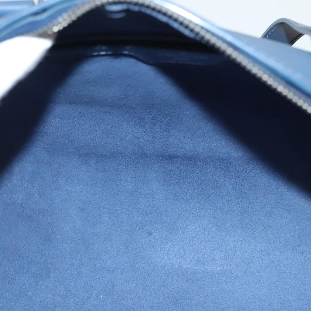 Louis Vuitton Soufflot Handbag Epi Leather Blue Leather Shoulder Bag Bag (Pre-Owned)