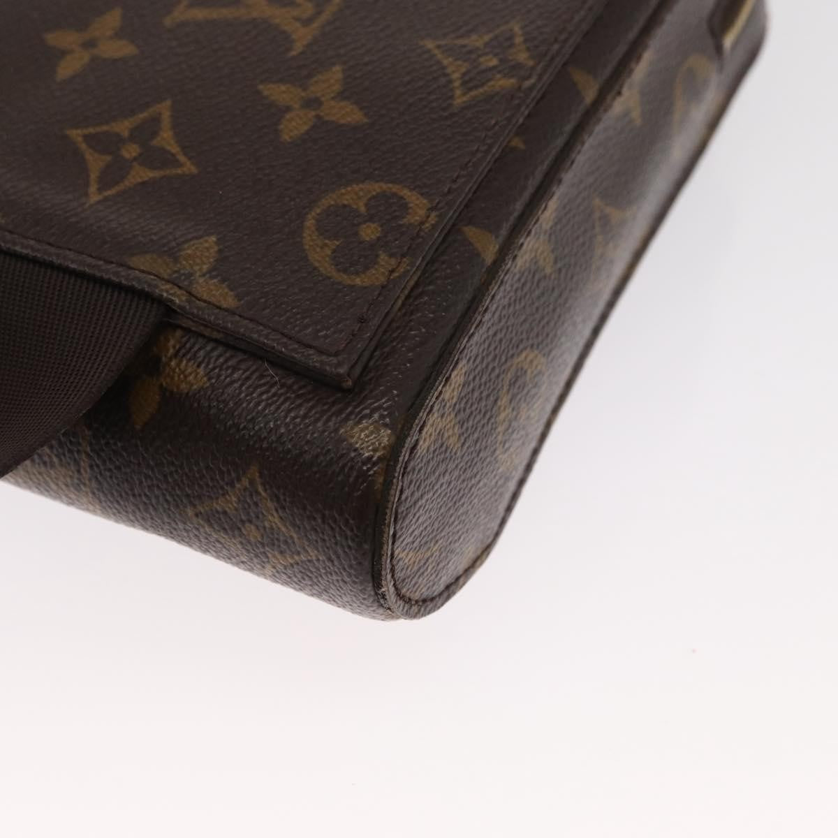 Louis Vuitton Geronimos Waist Bag Monogram Canvas Brown Canvas Shoulder Bag Bag (Pre-Owned)
