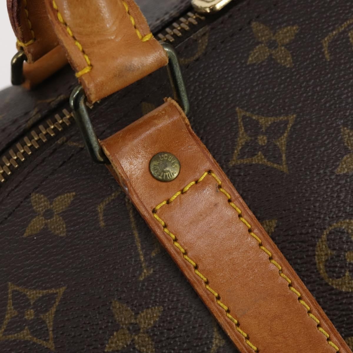 Louis Vuitton Keepall Bag Monogram Canvas Brown Canvas Travel Bag Bag (Pre-Owned)