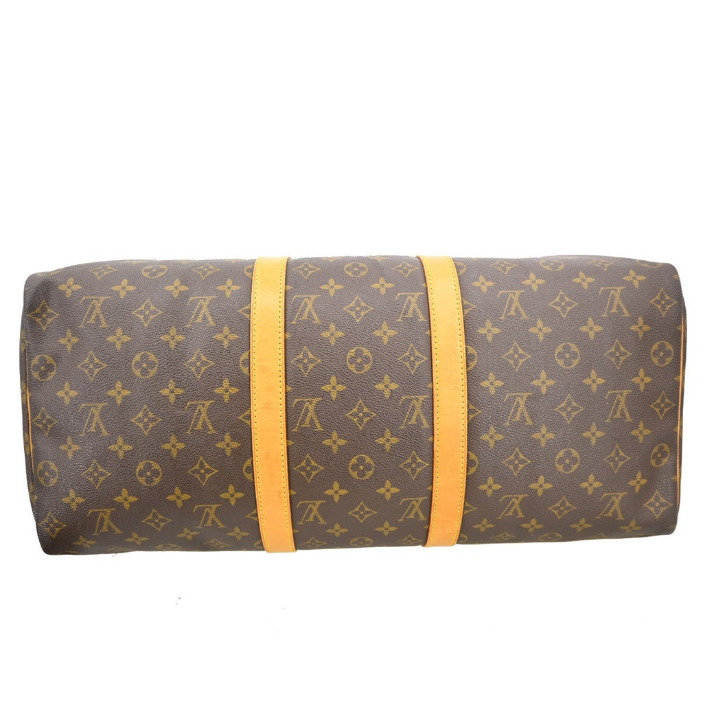Louis Vuitton Keepall Bag Monogram Canvas Brown Canvas Travel Bag Bag (Pre-Owned)