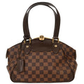 Louis Vuitton Verona Handbag Damier Brown Canvas Handbag (Pre-Owned)