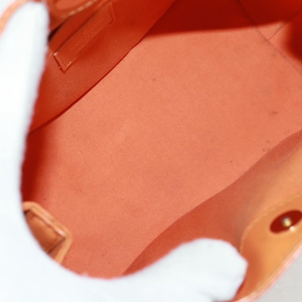 Louis Vuitton Mandara Handbag Epi Leather Orange Leather Shoulder Bag Bag (Pre-Owned)