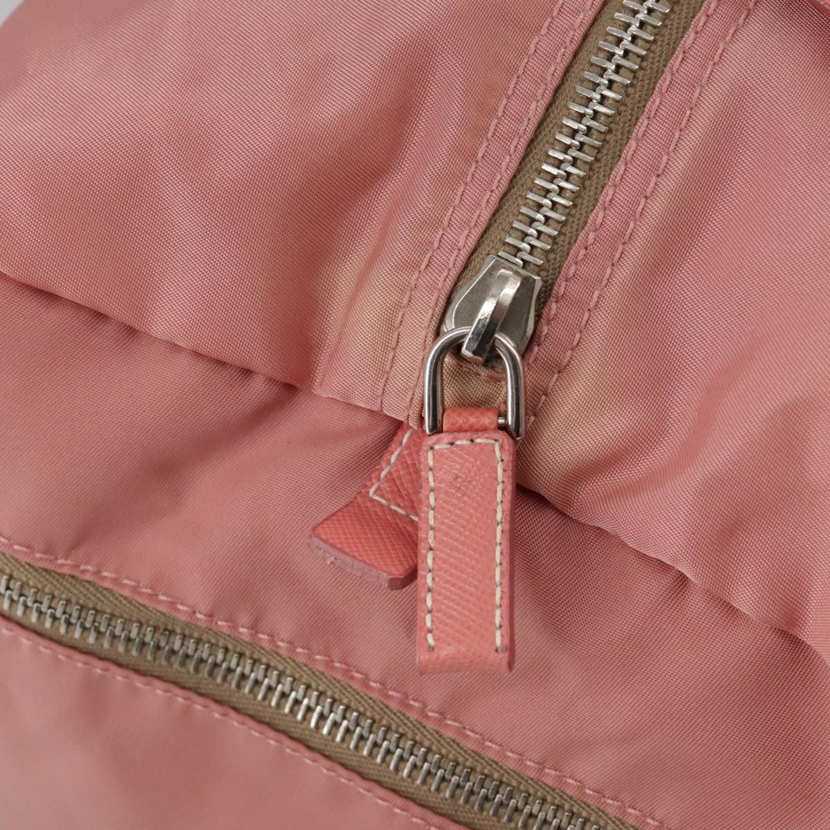 Prada Vintage Boston Bag Nylon Pink Nylon Travel Bag Bag (Pre-Owned)