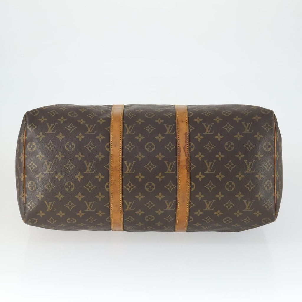 Louis Vuitton Keepall Bag Monogram Canvas Brown Canvas Travel Bag Bag (Pre-Owned)