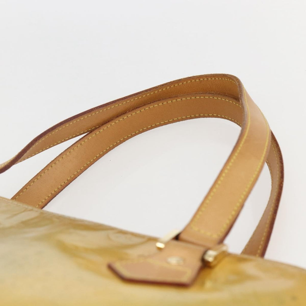 Louis Vuitton Houston Handbag Monogram Vernis Beige Patent_Leather Tote Bag Bag (Pre-Owned)
