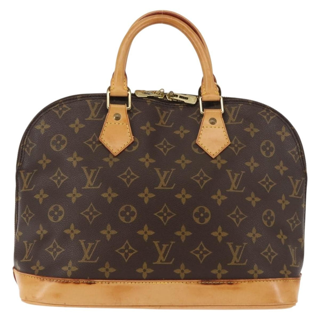 Louis Vuitton Alma Handbag Monogram Canvas Brown Canvas Handbag (Pre-Owned)