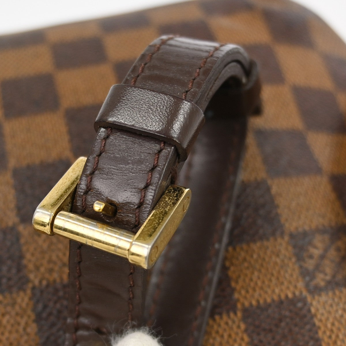 Louis Vuitton Musette Tango Handbag Damier Brown Canvas Shoulder Bag Bag (Pre-Owned)