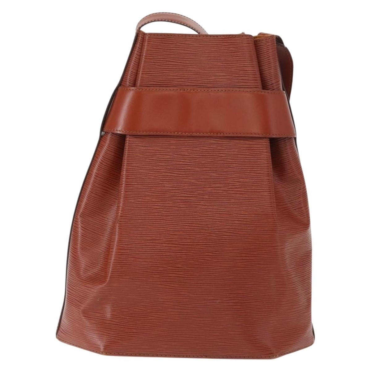 Louis Vuitton Vintage Sac D'epaule Handbag Epi Leather Brown Leather Shoulder Bag Bag (Pre-Owned)